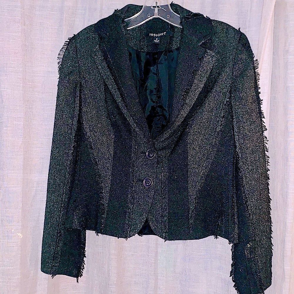 Insight Black and Grey Blazer